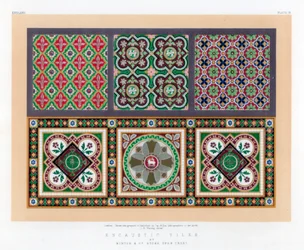 Carreaux encaustiques, 19ème siècle