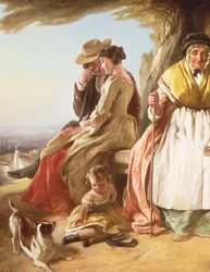 Jeunesse et Vieillesse, détail des amoureux (détail)