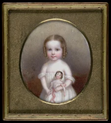 Petite fille avec poupée