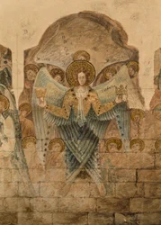 Étude des peintures murales à la Salle Capitulaire
