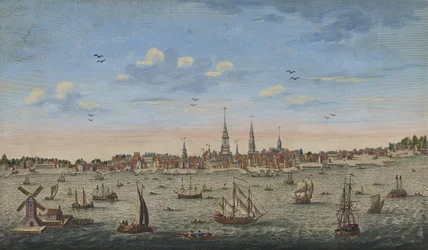 Vue en perspective est de Philadelphie, 1778