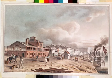 Front Street, St. Louis, Missouri, 1840