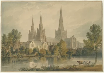 Cathédrale de Lichfield - Vue sud-ouest