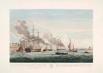 Navires marchands néerlandais quittant Portsmouth, 2 juin