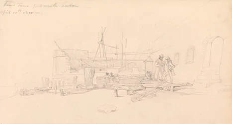 Dessin de la tour ronde, port de Portsmouth
