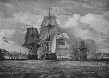 Le Shannon et le Chesapeake, vers 1814