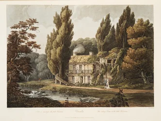 Versailles, La Salle à manger du Petit Trianon, illustration de Versailles, Paris et Saint Denis, pub. 1805