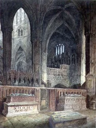 Intérieur de la chapelle St. Edmund, Abbaye de Westminster, 19ème siècle
