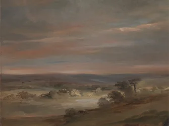 Vue sur Hampstead Heath, tôt le matin, vers 1821