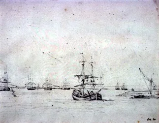 Une brigantine à l