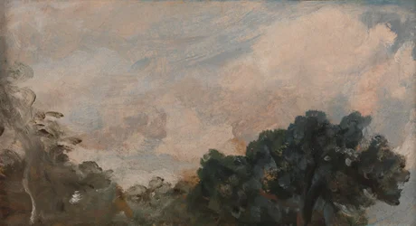 Étude de nuages avec arbres