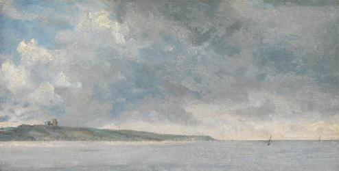 Scène côtière avec falaises