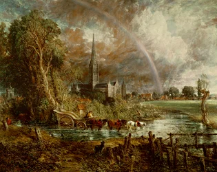 La cathédrale de Salisbury vue des prés, 1831