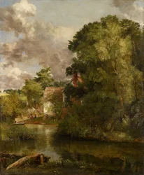 Maison de Willy Lott depuis le Stour (La Ferme de la Vallée)