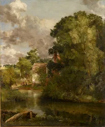 Maison de Willy Lott depuis la Stour La ferme de la vallée, vers 1816-1818