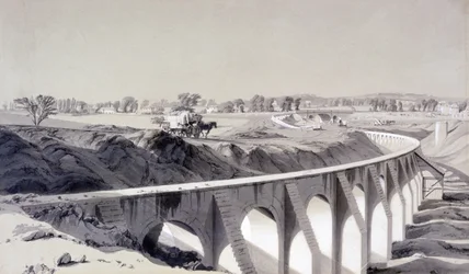 Mur de la gare de Camden Town, 14 octobre 1836