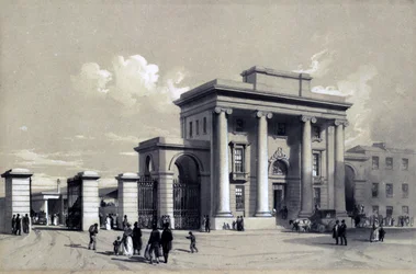 Entrée de la gare de Birmingham, septembre 1838