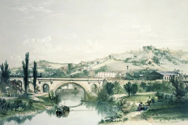 Pont et gare de St. James, Bath