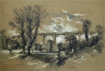 Le viaduc de Blatchford, vers 1835-38