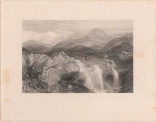 Chutes près de la source de Jumna