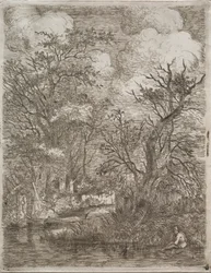 Derrière les moulins, vers 1812-1813