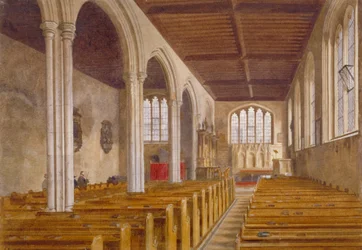 Vue intérieure de la chapelle de St Peter ad Vincula, Tour de Londres, Stepney, Londres