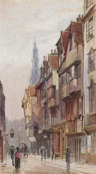 Londres perdu : Wych Street, vue vers l
