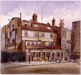 Old George Inn, Trinity Square, Londres, 1883