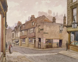 Le pub The Angel, Bermondsey, Londres, 1887