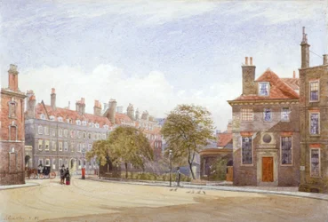 Vue de New Inn, Wych Street, Westminster, Londres, 1882