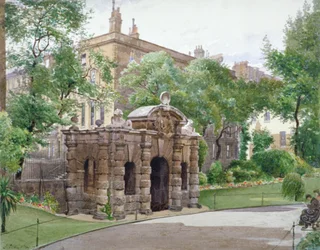 Vue de la façade sud de York Watergate, Buckingham Street, Westminster, Londres, 1887
