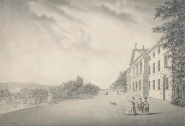 Vue Est de West Wycombe House, Buckinghamshire