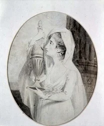 Mme Yates jouant Électre dans 