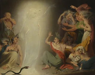 Le fantôme de Clytemnestre réveillant les Furies