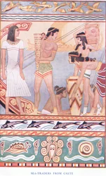 Commerçants maritimes de Crète, illustration de Myths of Crete and Pre-Hellenic Europe
