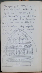 Carnet de croquis contenant 60 croquis et illustrations, écrits sur la peinture à la tempera et les artistes dont Botticelli