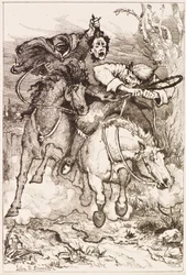 Deux cavaliers au galop [l