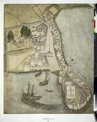 Plan de Carrickfergus (Co. Antrim) 1612