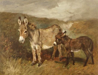 Ânes sur la lande, c.1890
