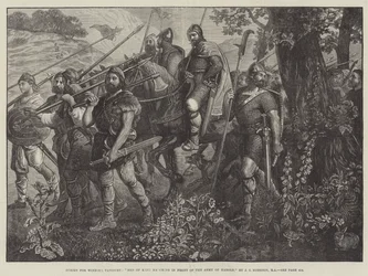 Les hommes du Kent marchant devant l