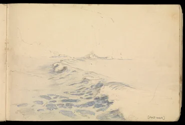 Paysage marin, carnet de croquis