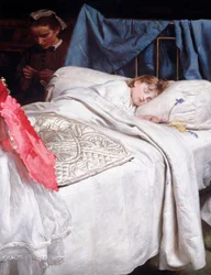 Endormi. Vers 1865 (Huile sur toile)