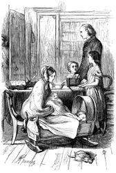Scène de Framley Parsonage par Anthony Trollope, 1860