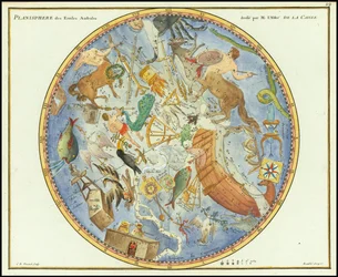 1776 - John Flamsteed - Planisphère des Etoiles Australes