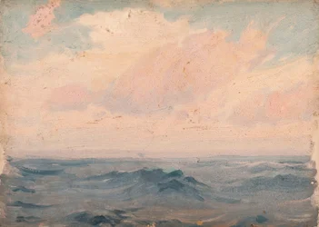 Paysage marin, vers 1900