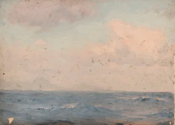 Paysage marin, vers 1900