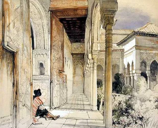 Entrée de la Salle des Abencerrajes, de 