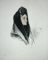 Fille en mantille, Séville