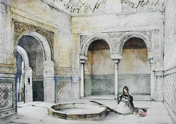 Intérieur de la Salle des Abencerrajes, de 