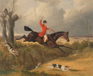 Chasse au renard : Franchir un fossé